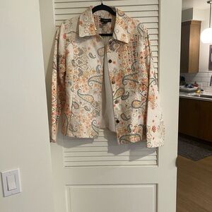 Kaktus Colorful Floral /paisley Patterned Jacket XL